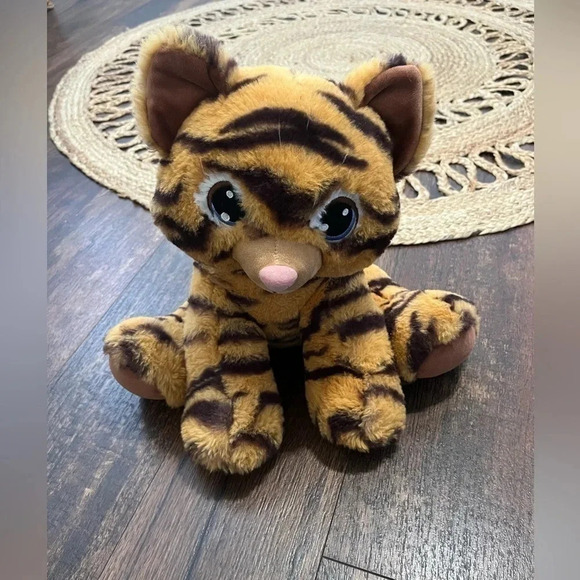 BUILD-A-BEAR WORKSHOP BABW 12" Orange/Black Plush Stuffed TIGER CUB Retired Rare - Picture 1 of 9